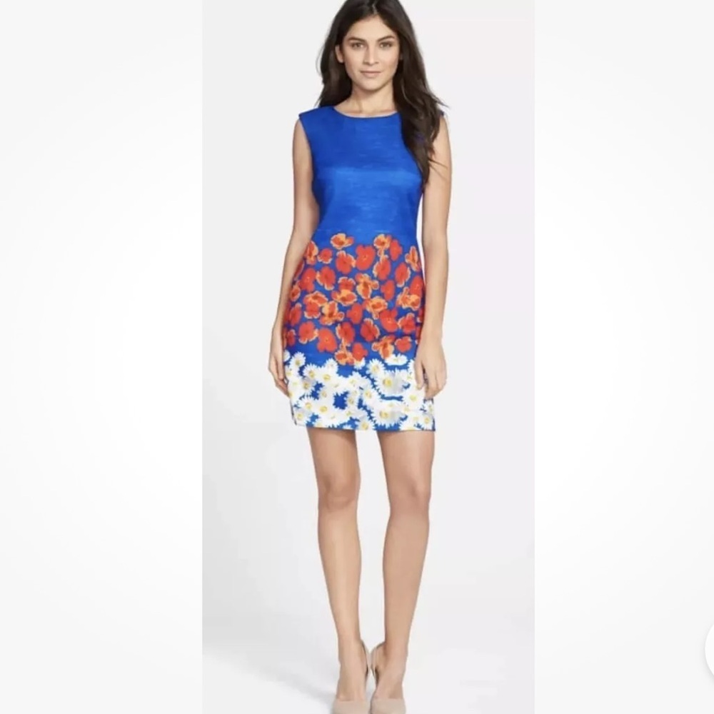 Anthropologie  | Tracy Reese  | Jane Poppy and Daisy Sheath Dress Size Small/P